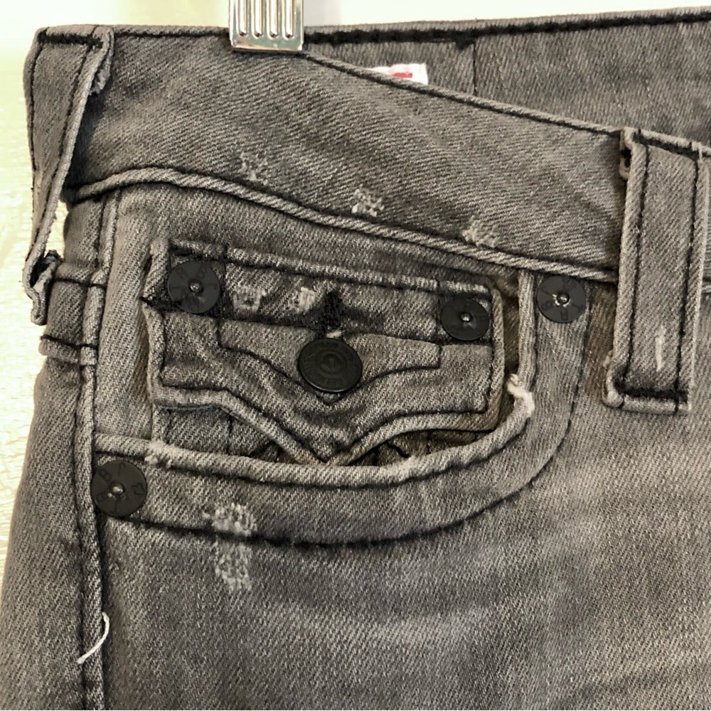 Gray 2000s bootcut flare distress britney spears cowgirl western festival billy - Picture 3 of 6